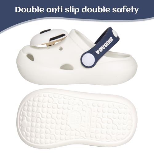 Image of Toddler Little Kids Clogs Slippers Sandals, Non-Slip Girls Boys Clogs Slide Lightweight Garden Shoes Slip-on Beach Pool Shower Slippers