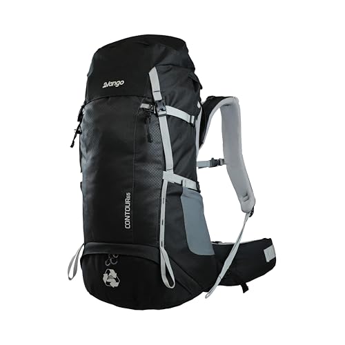 Vango Contour 65L Backpack | Duke of Edinburgh Recommended Kit | Eco-Friendly Lightweight Adjustable Rucksack Daypack with Waterproof Rain Cover For Travelling, Camping, Walking, Hiking & Outdoor Use
