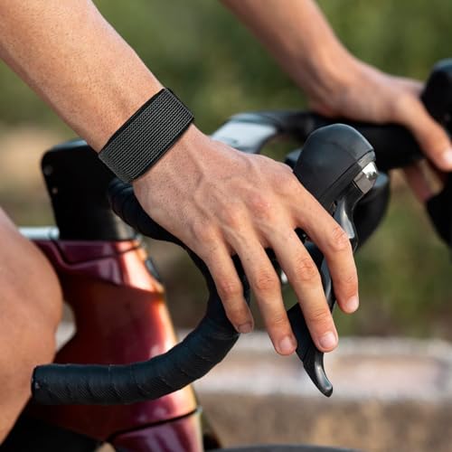 Image of Yeahxing Nylon-Strap Compatible with Amazfit-Helio Loop - Breathable | Lightweight, adjustable fabric strap for all-day wear. Soft, comfortable, replacement strap only.