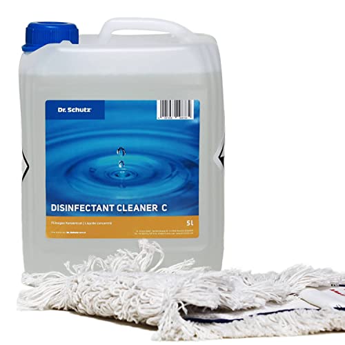 Bopro Aktionsset mit 5l Dr.Schutz Desinfektionsreiniger Konzentrat inkl. 40 x 10 cm Flach-Mop-Bezug Cover