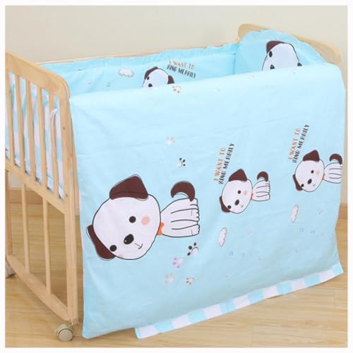 WXJHNYBS Chichoneras Cuna, Suave,Transpirable Chichonera Minicuna con Colchón Y Almohada,Lavable Chichoneras Cuna 60x120 para Cuna,A-90x50cm