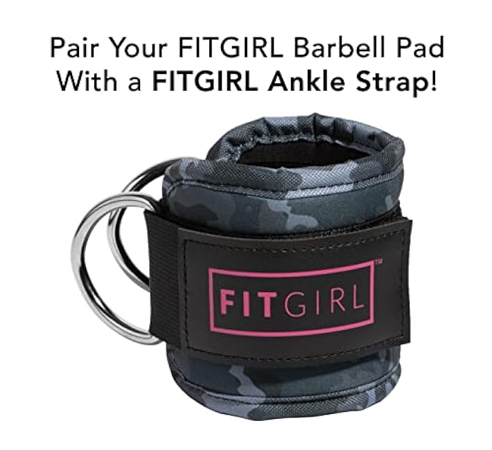 FITGIRL - Squat Pad and Hip Thrust Pad for Leg Day, Barbell Pad Stays in Place Secure, Thick Cushion for Comfortable Squats Lunges Glute Bridges, Olympic Bar and Smith Machine