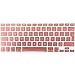 Price comparison product image FINDING CASE EU/UK Keyboard Cover Compatible Older Apple Macbook 13 inch A1369/ A1466 (Release 2010-2017) - Waterproof Adhesive Protective Silicone Skin Rose gold