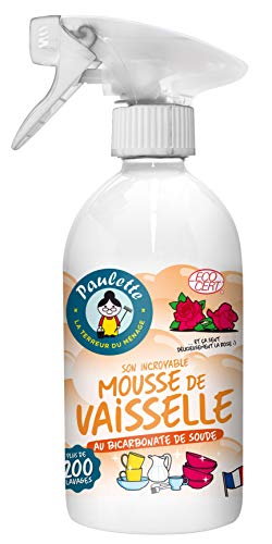 Paulette - Espuma de vajilla rosa - Líquido para vajilla en spray Ecocert - 500 ml Cover
