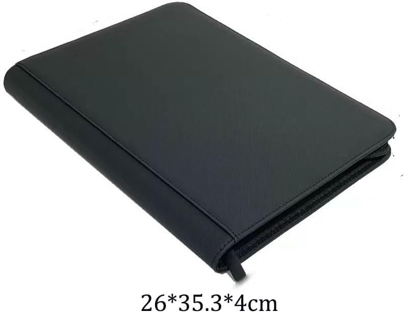 Travel Growth Commemorative Book ﻿ Waterproof Card Slot PU Zipper Collection Book Fixed Page Card Holder Card Book Applicable to photos, receipts, star cards, etc