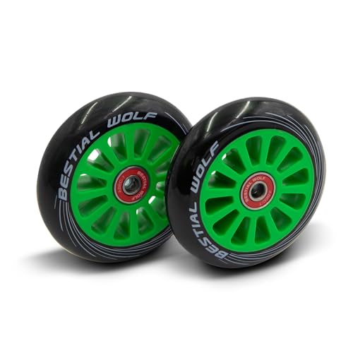 Bestial Wolf Pilot XX2 Pack Dos Ruedas Originales Diámetro 100 mm para Scooter Freestyle Verde