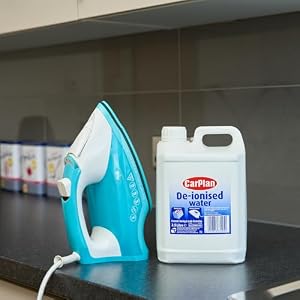 CarPlan Agua Desionizada, Apta Para Baterías y Planchas de Vapor, Clase de Eficiencia Energética A+++, 2.5 Litros