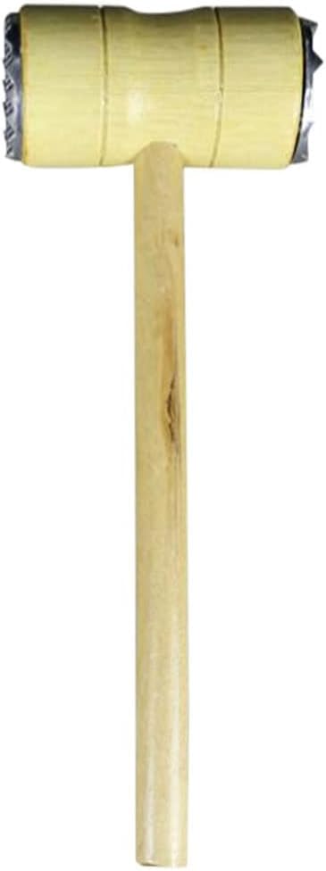 Food Hammer Wooden Double-Sided Meat Hammer Meat Tender Hammers Steak Tools Pork Chop Hammer Kitchen