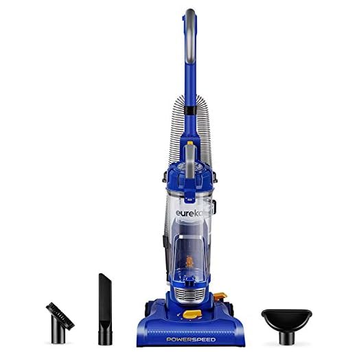 Eureka Powerful Bagless Upright Vacuum Cleaners for Home Pets, Lightweight Household Vacuum Cleaner for Carpet and Hard Floor, PowerSpeed NEU182C with 5 Height Adjustment, Blue