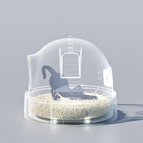 Caja de arena para gato con puerta frontal y pala miniatura 4