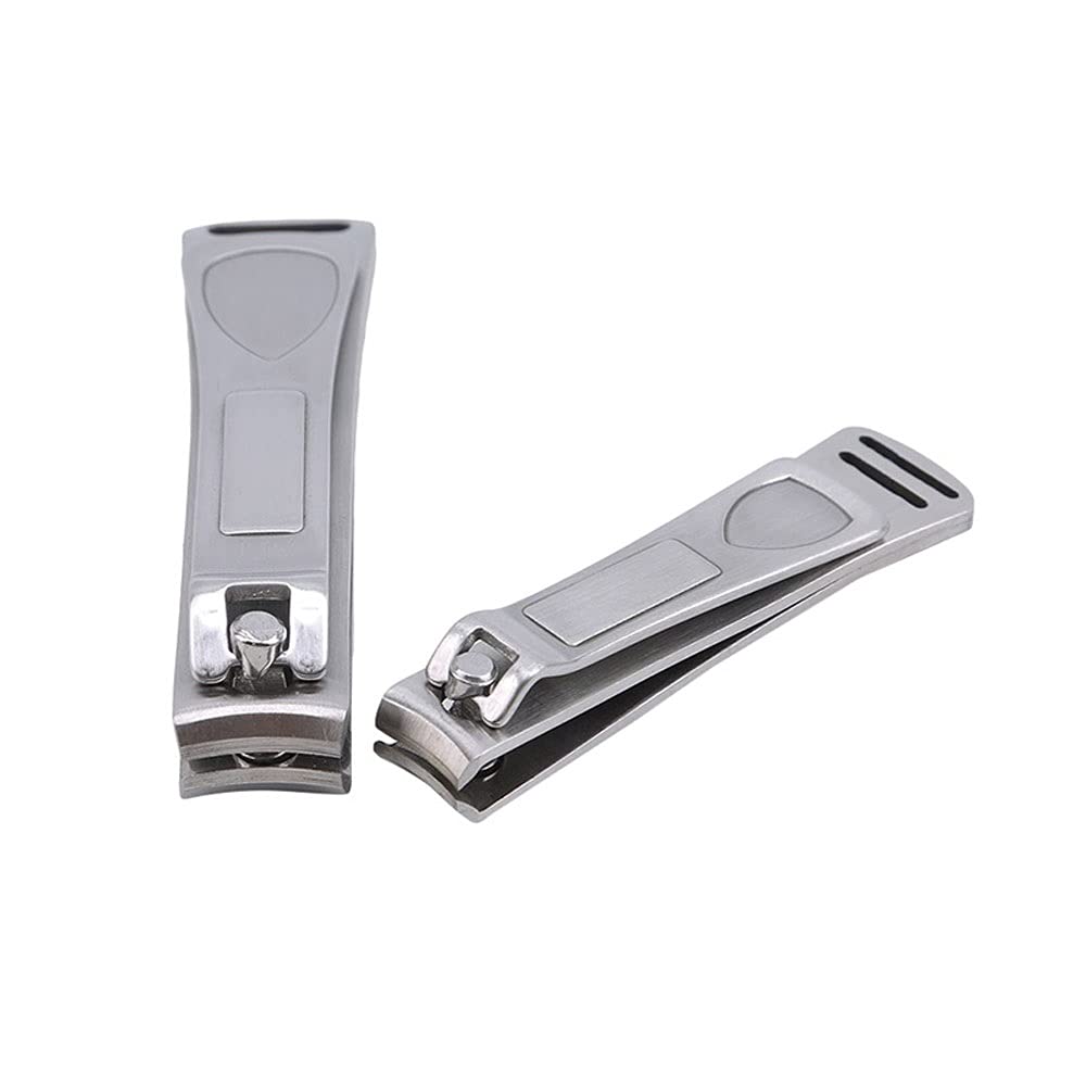 XIANGFAZJD Nagelschere Kohlenstoffstahl Nagelschneider, professioneller Maniküreschneider, Zehennagelschneider mit Clipfänger, Haushaltsnagelschneider (Size : Large)