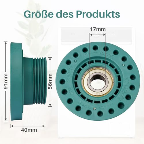 Lagerung Set Links + Rechts für Waschmaschine Electrolux für AEG für Zanker für Zanussi 4055070744 4071430963, Trommellager Rollenlager Lagernabe inkl. Kugellager, Dichtungen, O-Ring, Fett