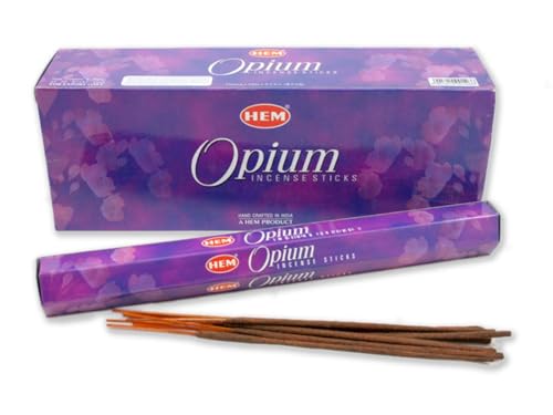 HEM Lot de 6 paquets de 120 bâtonnets d'opium de 20 g chacun