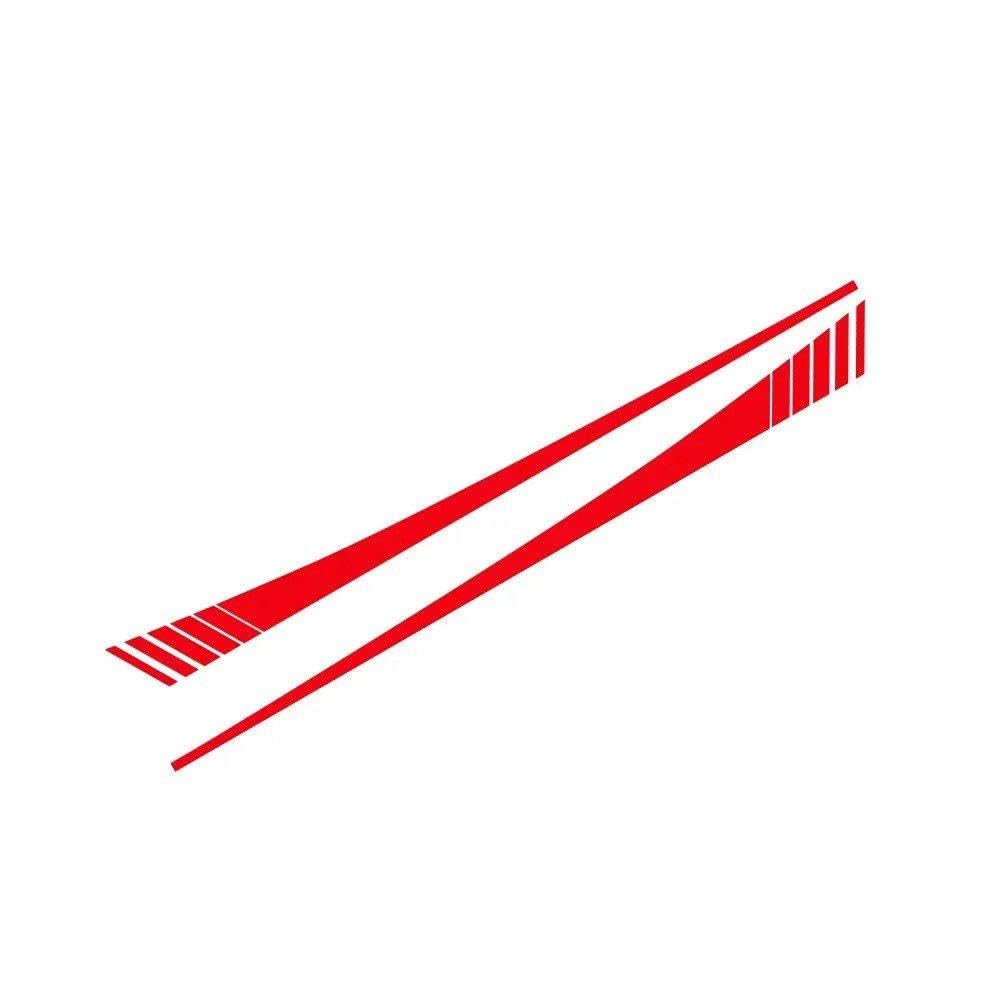 Bertdcx Glossy Red Auto Accessory For Ford Fiesta Mk7 Car Door Side Stripes Styling Auto Tuning Premium Film Accessories(Glossy Red)