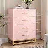 [Design élégant] Les façades de commode de tiroirs arborent un motif losange en relief moderne, créant une double dimension visuelle et tactile. Disponible en trois coloris tendance : blanc classique pour une élégance lumineuse, rose pastel pour une ambiance chaleureuse, et noir intemporel pour un contraste contemporain. S'adapte parfaitement à tous les styles de décoration.