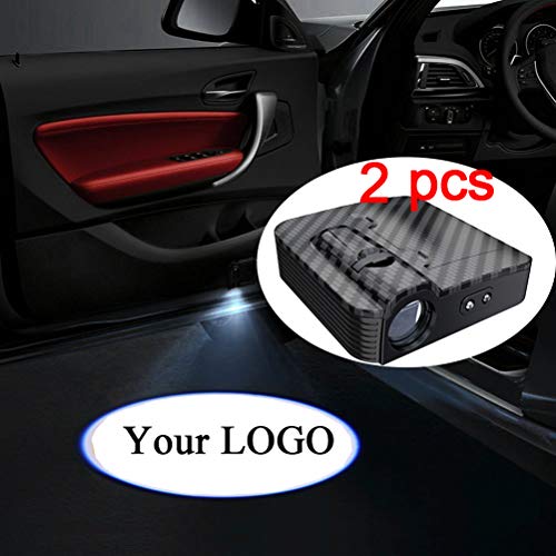 NewL 1 Pairs Custom Logo Wireless Laser Projector Car Door Step Courtesy Welcome