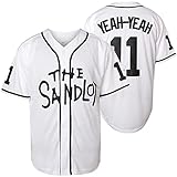 The Sandlot Benny Baseball Jersey The Jet Rodriguez Michael Squints Palledorous Alan Yeah-Yeah McClennan Sports Fan Men's Jersey S-3XL (L, 11-White)