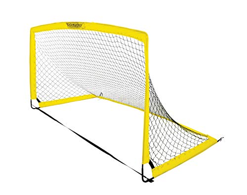 But en fibre de verre Kickmaster cage football enfant jaune 2,4 m
