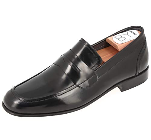belym Chaussures Hommes Richelieu en cuir verni noir 675