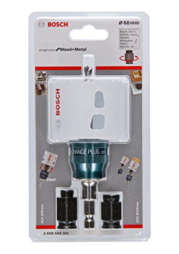Bosch Professional Hole Saw Progressor for Wood & Metal Starter Kit Set (Wood and Metal, Ø 68 mm, Drill Accessories) 2 Bosch Professional Hole Saw Progressor for Wood & Metal Starter Kit Set (Wood and Metal, Ø 68 mm, Drill Accessories) - Image 2