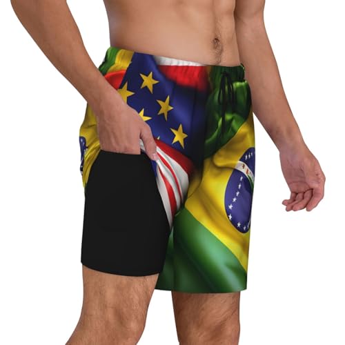 Short de bain homme compression à séchage rapide confortable