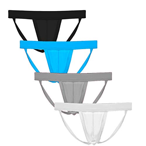 Summer Code Mens Athletic Supporters Performance Jockstrap Elastic Waistband Underwear