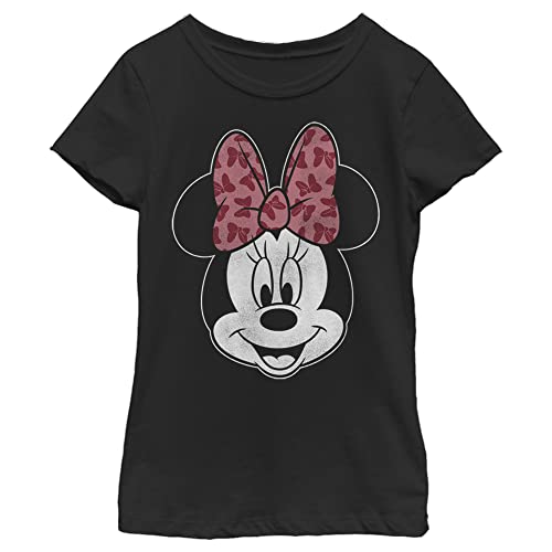 Disney Characters Modern Minnie Inverse Girl's Solid Crew Tee