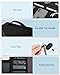 BAGSMART Cable Organizer Bag, Travel Electronics Organizer with Adjustable Divider, Tech Bag Carrying Case, Storage Bag Sturdy Tool Case with Handle for Cellphone Cord Electronics Accessories, Black