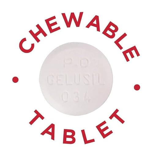 Gelusil Antacid, Anti-Gas Chewable Tablets, Mint 100 Ea #TOP3