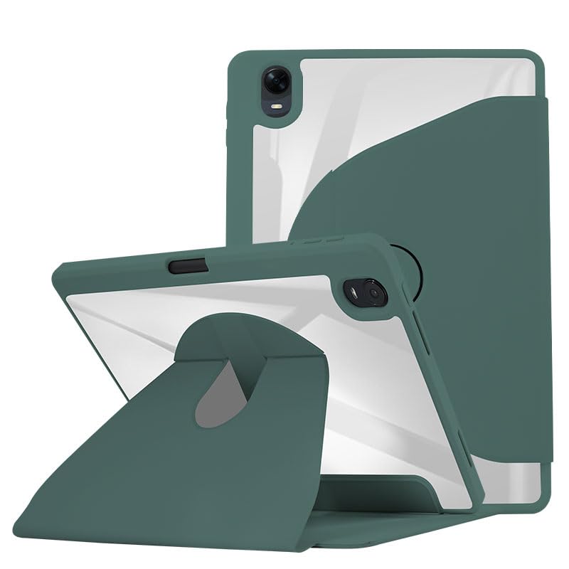 Funda Oppo Realme Pad Mini 8.7 pulgadas verde con soporte 360 grados smart cover