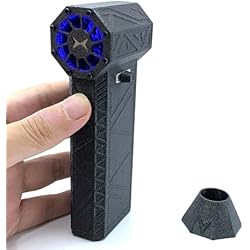 Ventilador Mini Turbo FACULX Pocket Jetfan Mini Turbo Jet Ventilador 110000 RPM Turbo Violento Ventiladores con Luz LED Recargable, Motor sin Escobillas Incorporado