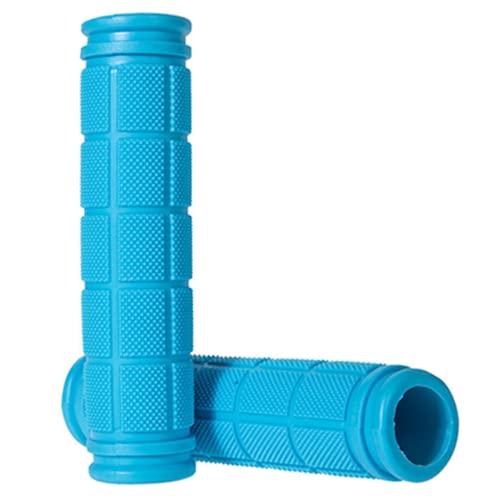 Bike Cycle Handlebar Grips, Non-Slip Rubber Bicycle Handle Grip, Bike Hand Grip for Scooter Cruiser Urban Bike Tricycle Wheel Chair MTB BMX Foldable Bicycle (Light Blue)