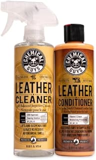 Chemical Guys SPI_109_16 Leather Cleaner and Leather Conditioner Kit for Use on Leather Apparel, Furniture, Car Interiors, Shoes, Boots, Bags & More (2 - 16 fl oz Bottles)