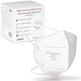 MASC Mid-America Safety Corp’s Made-in-USA, White NIOSH Approved N95 Particulate Respirator - 20 Pack, Superior Protection with White Elastic Head Straps (Model No.: NFT95W04-01)