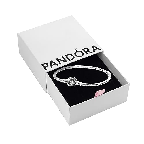 Pandora Women's bracelet 590723CZ-20 Women's Silver Signature Moments Closing zircons3