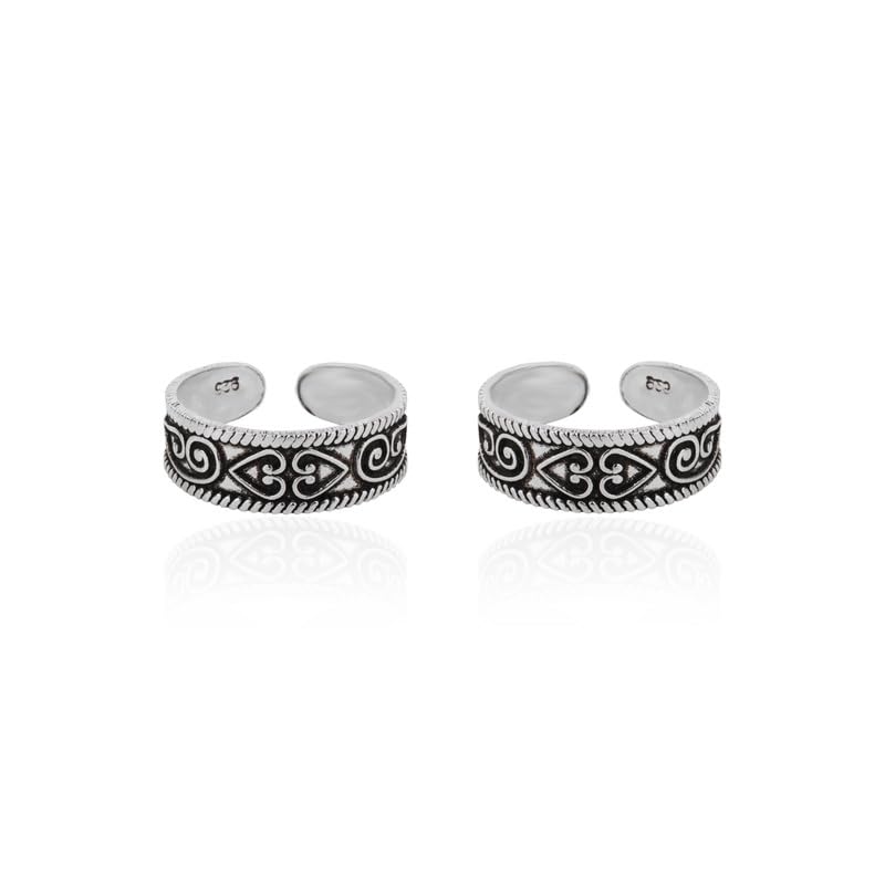 925 Silver Classic Antique Toe Ring for Women | Gift for Every Occassion | With Certificate of Authenticity and 925 Stamp | 6 Month Warranty-image-12