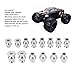 equlup RC Shock Absorber Ball Head, 14PCS RC Shock Absorber Iron RC Car ShockDamper BallHead Spare Parts for ZD 1/8 RC Cars