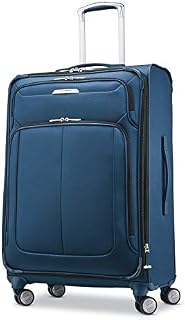 Samsonite Solyte DLX Softside Expandable Luggage with Spinner Wheels, Mediterranean Blue