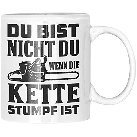 Pagma Druck Tasse Kettensäge Holzfäller Kaffeetasse Geschenk Waldarbeiter Geschenkidee Forstwirt Kaffeebecher Wald Holz Cover