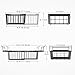 iSPECLE Freezer Organizer Bins for 10 to 20 Cu.Ft, 2 Pack Expandable Hanging Baskets Fit 17.5