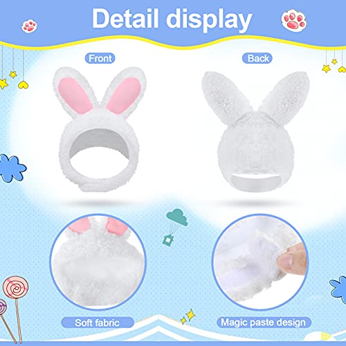 3 Pieces Cat Hats Cat Easter Costumes Bunny Ears Banana Pineapple Hat Shaped Soft Cap Adjustable Accessories Breathable Headwear For Cat Kitten Puppy Pet Festival Birthday Theme Party Photo Prop #TOP1