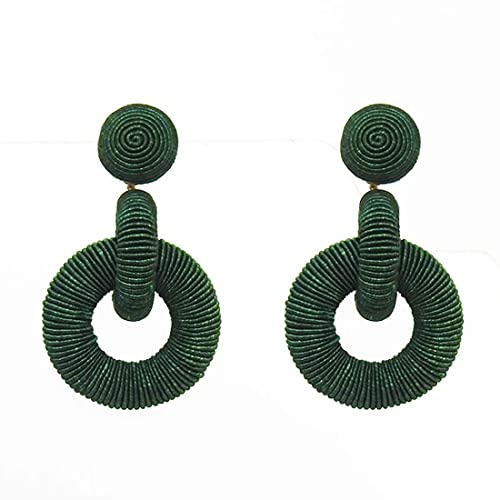 Suzanna Dai Double Tiered Silk Hoop Earrings