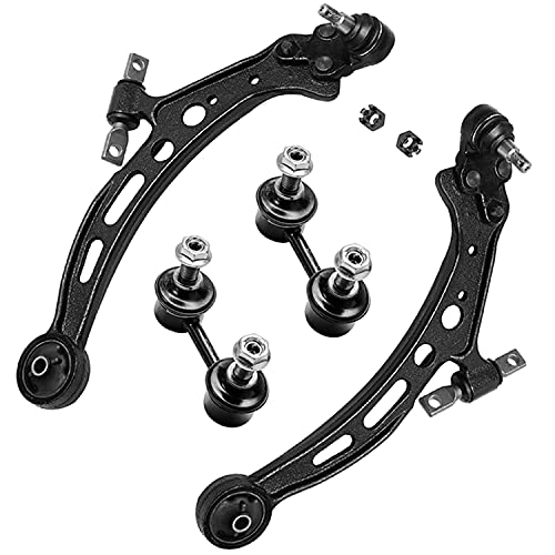 Image of Detroit Axle - Front 6pc End Suspension Kit for 95-96 Toyota Avalon, 92-96 Camry, Struts & Coil Spring Lower Control Arms w /Ball Joint Sway Bars 1992 1993 1994 1995 1996 Replacement