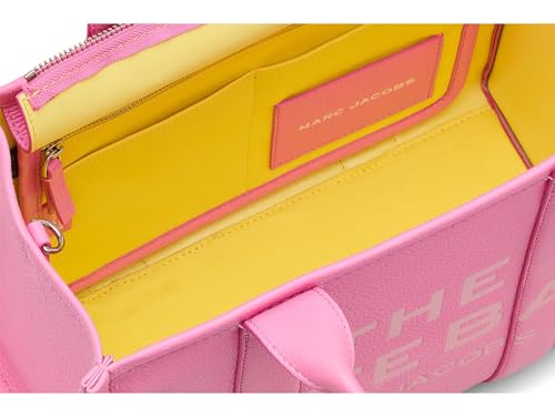 Image of Marc Jacobs The Leather Medium Tote Bag Petal Pink One Size