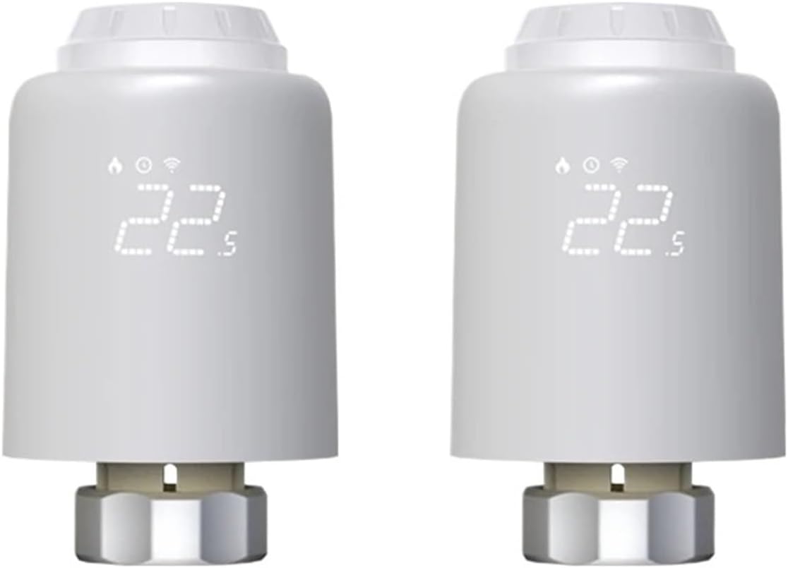 Regulating Valve WiFi Radiator Valve Fit For Smart Tuya Home Heating Thermostat Actuator Programmable Temperature Controller Alexa Google Voice(TRV604-4pcs)