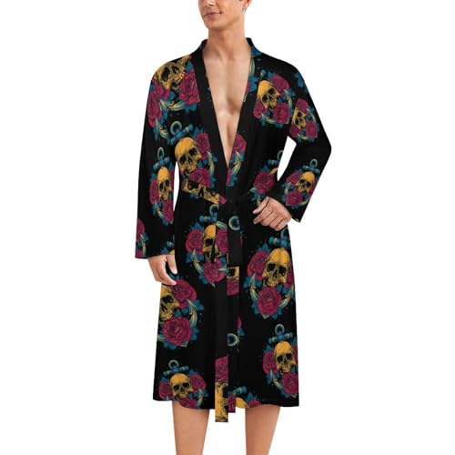 Bata de baño de playa para hombre de longitud media perfecta para casa y viajes de verano