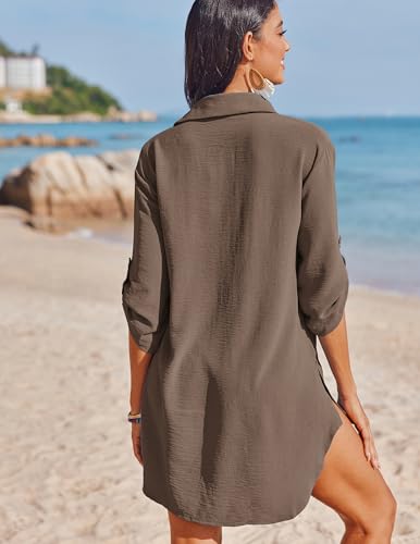 AI'MAGE Bathing Suit Cover Up for Women Swimsuit Coverup Shirt Summer Swimwear Bikini Beach Essentials S-3XL2