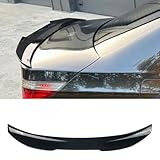 KHK E60 Rear Spoiler, Glossy Black Rear Trunk Spoiler Wings, ABS Material PSM Style Rear Spoiler Wing Lid Fits for 2004-2010 BMW 5-Series E60 M5 Sedan