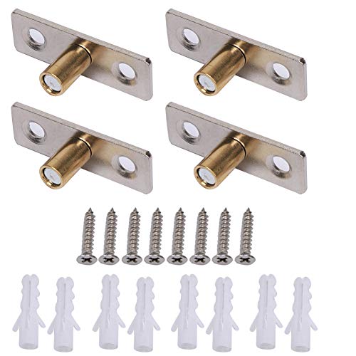 4 paquetes de guía de suelo de puerta,localizador para puertas plegables y correderas,polea guía de puerta de madera, topes de puerta corredera,accesorios duraderos para puerta de cristal deslizante