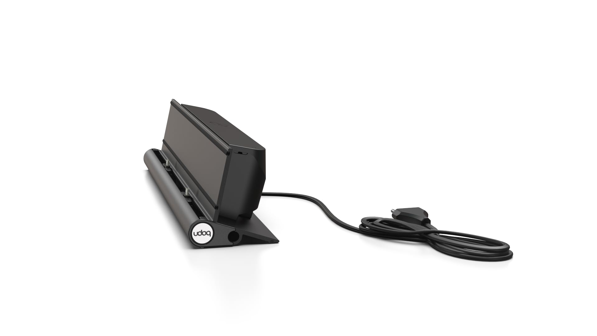 Stacja ładująca USB-C do tabletów i smartfonów, udoq 400, aluminium, z kablem do szybkiego ładowania i ładowarką Power Delivery Charger, ciemnoszara